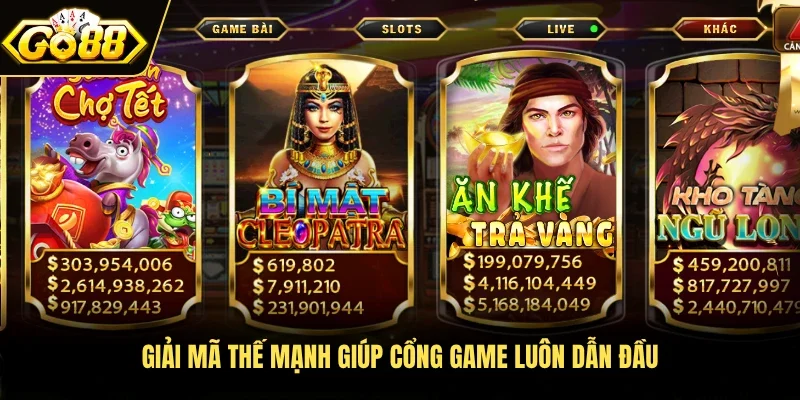 Giải mã thế mạnh giúp cổng game luôn dẫn đầu