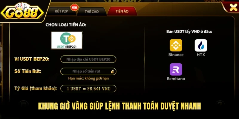 Khung giờ vàng giúp lệnh thanh toán duyệt nhanh